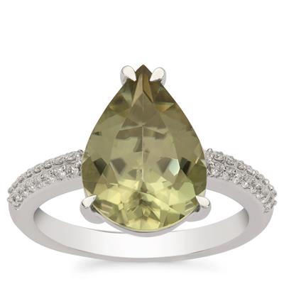 Csarite® Ring with Diamond in Platinum 950 5.01cts