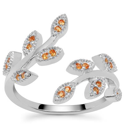 Mambilla Sunburst Sapphire Ring in Sterling Silver 0.20ct