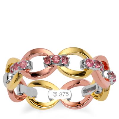 Pink Tourmaline Ring in 9K Gold 0.25ct