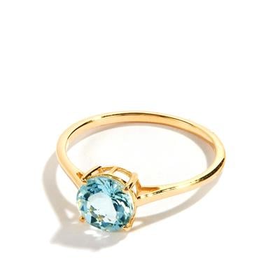 Aquamarine 9K Gold Ring