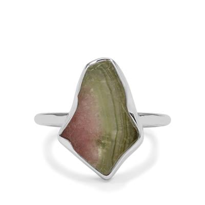 Parti Colour Tourmaline Ring in Sterling Silver 2.35cts