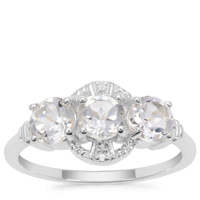 White Topaz Ring in Sterling Silver 1.89cts