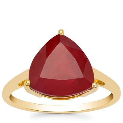 Malagasy Ruby Ring in 9K Gold 6.70cts