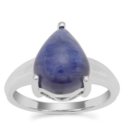 Thai Sapphire Ring in Sterling Silver 6.20cts