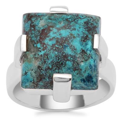 Namibian Shattuckite Ring in Sterling Silver 10.50cts