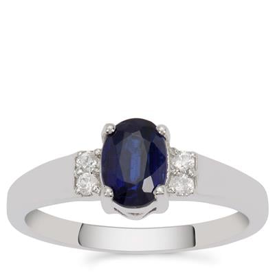 Nilamani Ring with White Zircon in Sterling Silver 1.25cts