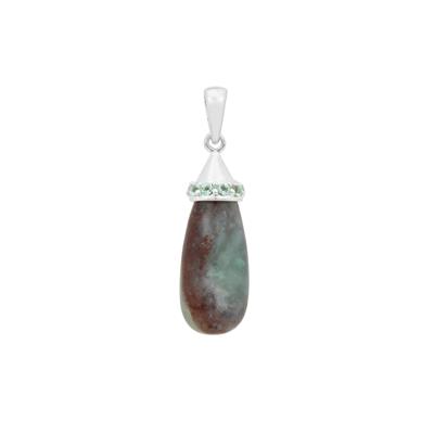 Aquaprase™ Pendant with Aquaiba™ Beryl in Sterling Silver 16.15cts