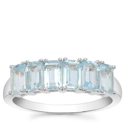 Sky Blue Topaz Ring in Sterling Silver 2.35cts