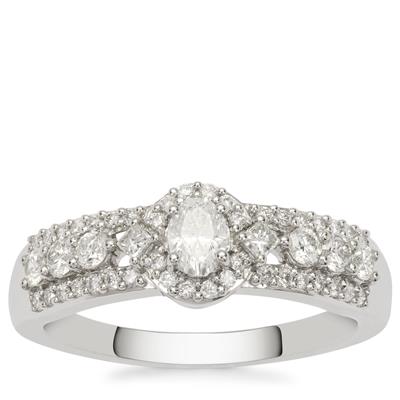Diamond Ring in Platinum 950 0.75ct