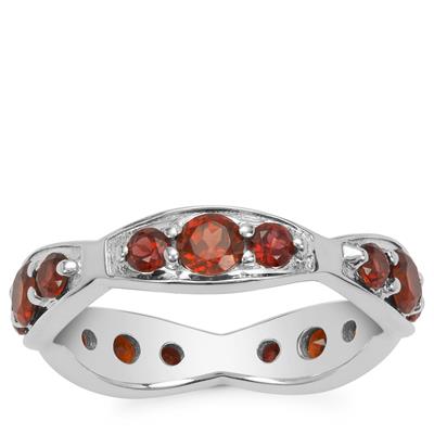 Rajasthan Garnet Ring in Sterling Silver 2cts