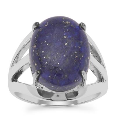 Sar-i-Sang Lapis Lazuli Ring in Sterling Silver 11cts
