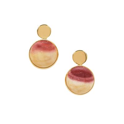 Windalia Mookite Earrings in Gold Plated Sterling Silver 14.10cts