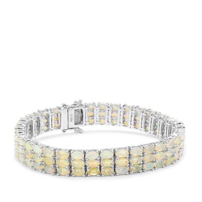 Ethiopian Opal Bracelet in Sterling Silver 16.70cts