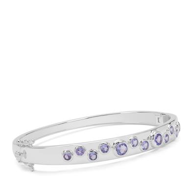 Tanzanite Bangle in Sterling Silver 2.55cts
