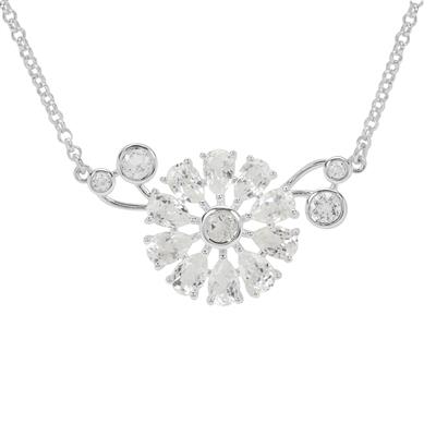 White Topaz Regency Necklace in Sterling Silver 6.25cts