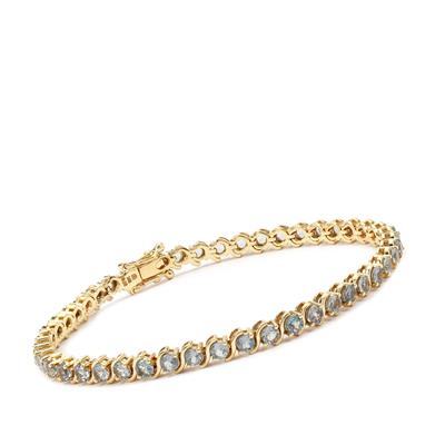 Mahenge Blue Spinel Bracelet in 9K Gold 6ct 