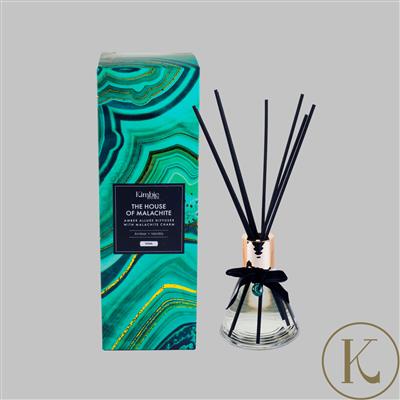 The House Of Malachite by Kimbie Home, 100ml Diffuser With Malachite Charm