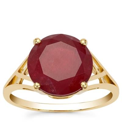 Malagasy Ruby Ring in 9K Gold 6.50cts