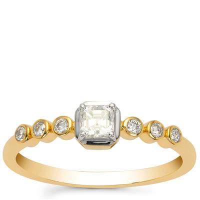Diamonds Ring in 18K Gold 0.34ct