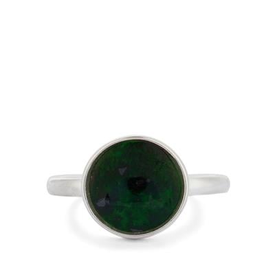 Type A Burmese Jadeite Ring in Sterling Silver 2cts 