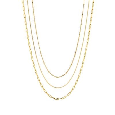 Gold Plated Sterling Silver Set of 3 Chains 9.47g