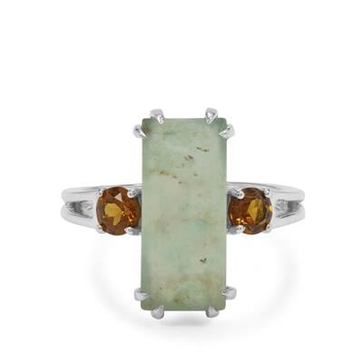 Aquaprase™ Ring with Mali Garnet in Sterling Silver 5cts