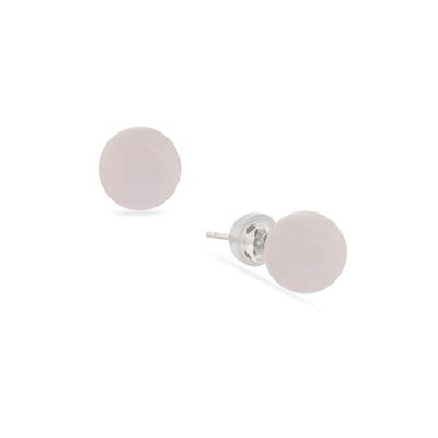 Blush Rose Quartz Earrings in Sterling Silver 9.50cts 
