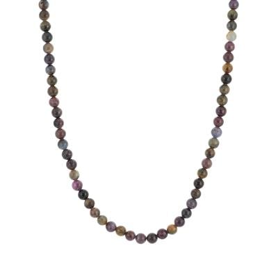 Ceylon Bi-Colour Sapphire Necklace in Sterling Silver 200cts 