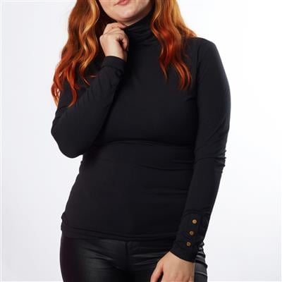 Destello High Neck Top (Charcoal) (Choice of 6 Sizes)