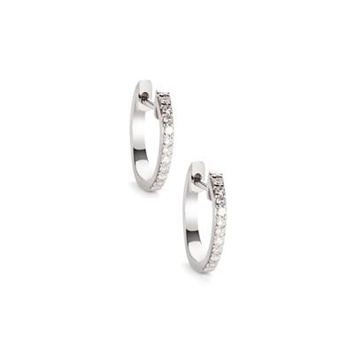 Diamond Earrings  in Sterling Silver 0.12ct