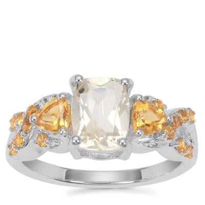 Serenite Ring with Diamantina Citrine in Sterling Silver 1.95cts
