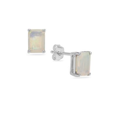 Opal Sterling Silver Earrings 