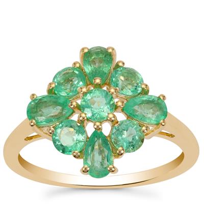 Colombian Emerald Ring in 9K Gold 1.78cts (F)