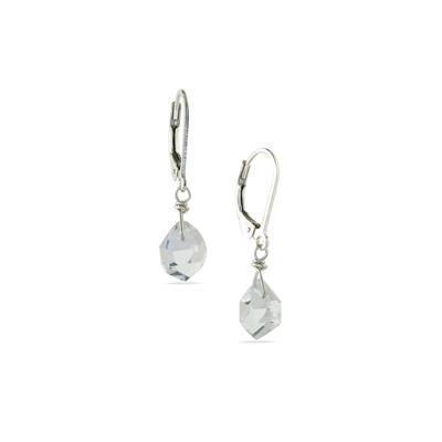 Herkimer Quartz Earrings in Sterling Silver 1.91cts