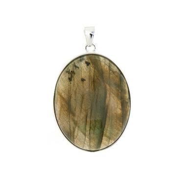 Labradorite Pendant in Sterling Silver 26.64cts