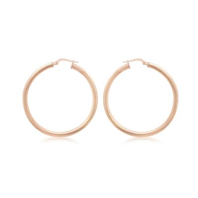 Earrings  in Gold Plated Sterling Silver 50mm