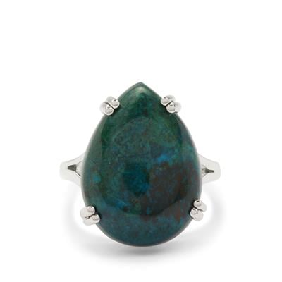 Chrysocolla Ring in Sterling Silver 13.50cts