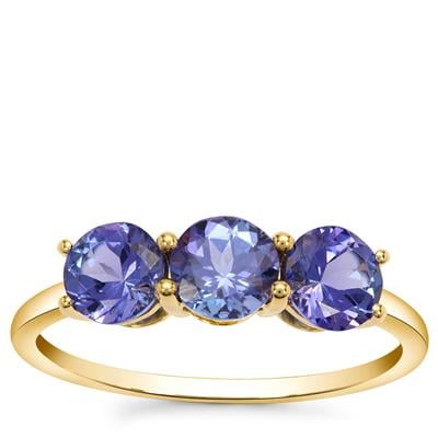 AA Tanzanite Ring in 9K Gold 1.45cts
