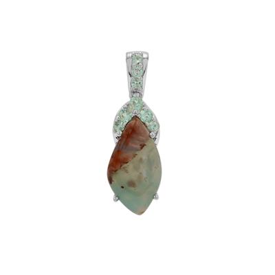 Aquaprase™ Pendant with Aquaiba™ Beryl in Sterling Silver 6.65cts