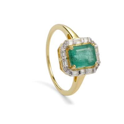 プルメリア　CENDANA EMAS Blue Tanzanite 18k Yellow Gold Over Sterling Silver Band