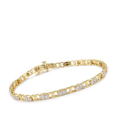 Diamonds Bracelet in 9K Gold 1ct