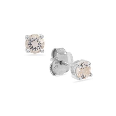 Rose Danburite Earrings in Sterling Silver 0.56ct