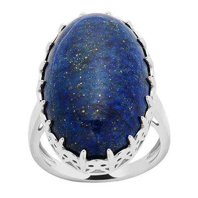Sar-i-Sang Lapis Lazuli Ring in Sterling Silver 20.40cts