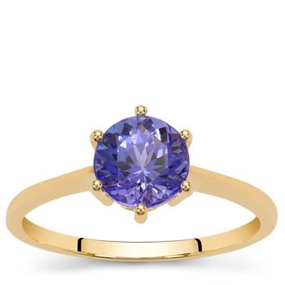 AAA Tanzanite Ring in 9K Gold 1.40cts