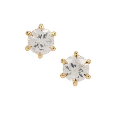 Ratanakiri Zircon Earrings in 9K Gold 1.55cts