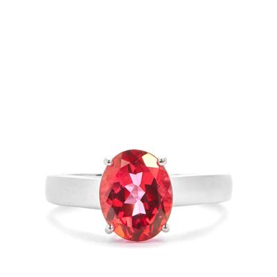 Marambaia Coral Topaz Ring in Sterling Silver 3.10cts