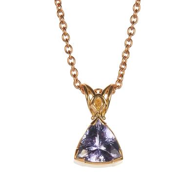 A Tanzanite Necklace in 18K Gold