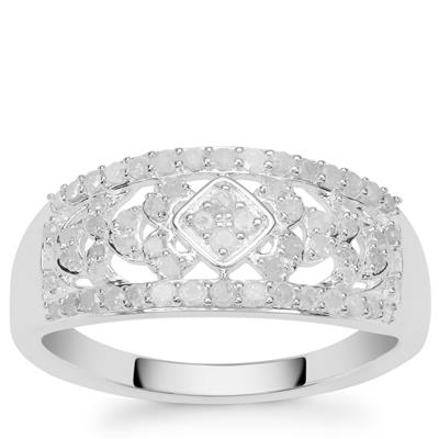 Diamonds Ring in Sterling Silver 0.52ct
