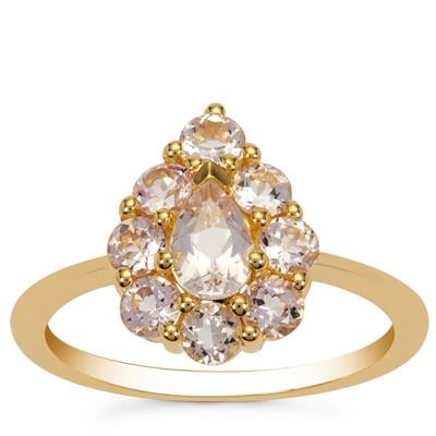 Idar Pink Morganite Ring in 9K Gold 1.10cts