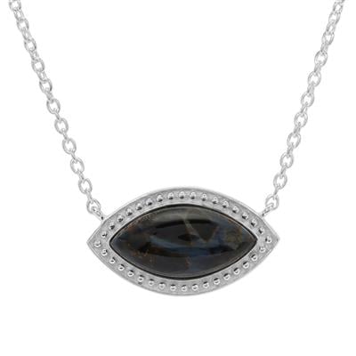 Namibian Pietersite Necklace in Sterling Silver 8.80cts